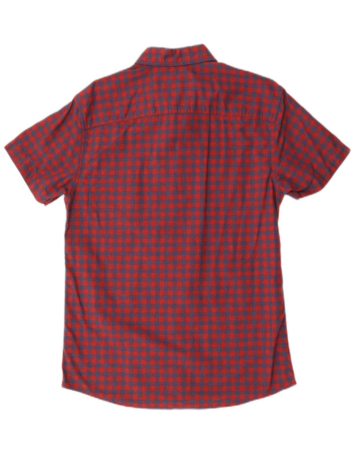 Jack & Jones Chemise à Manches Courtes Homme Grand Rouge Vichy Coton