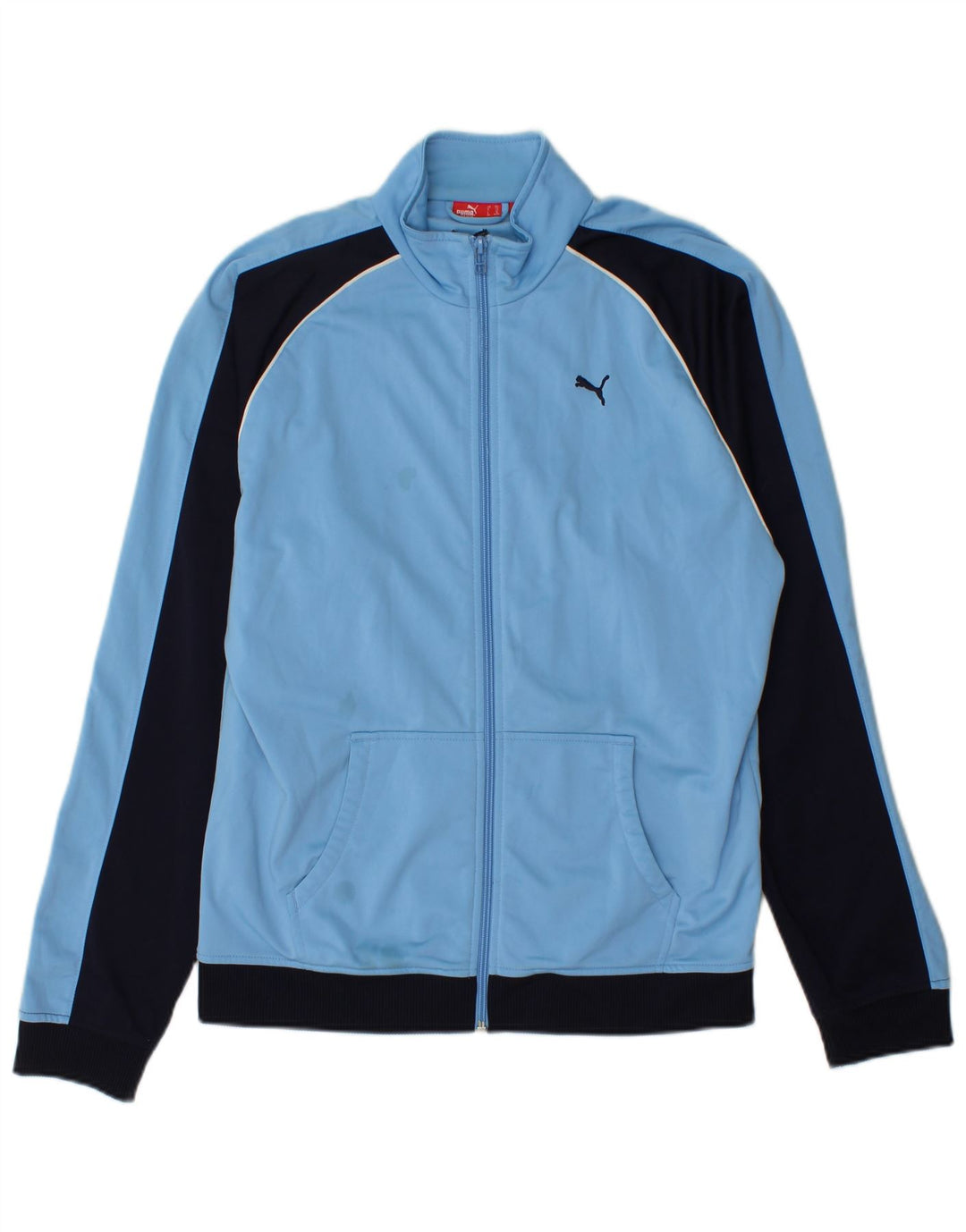Puma Veste de Survêtement Garçon 15-16 ans Bleu Colorblock Polyester