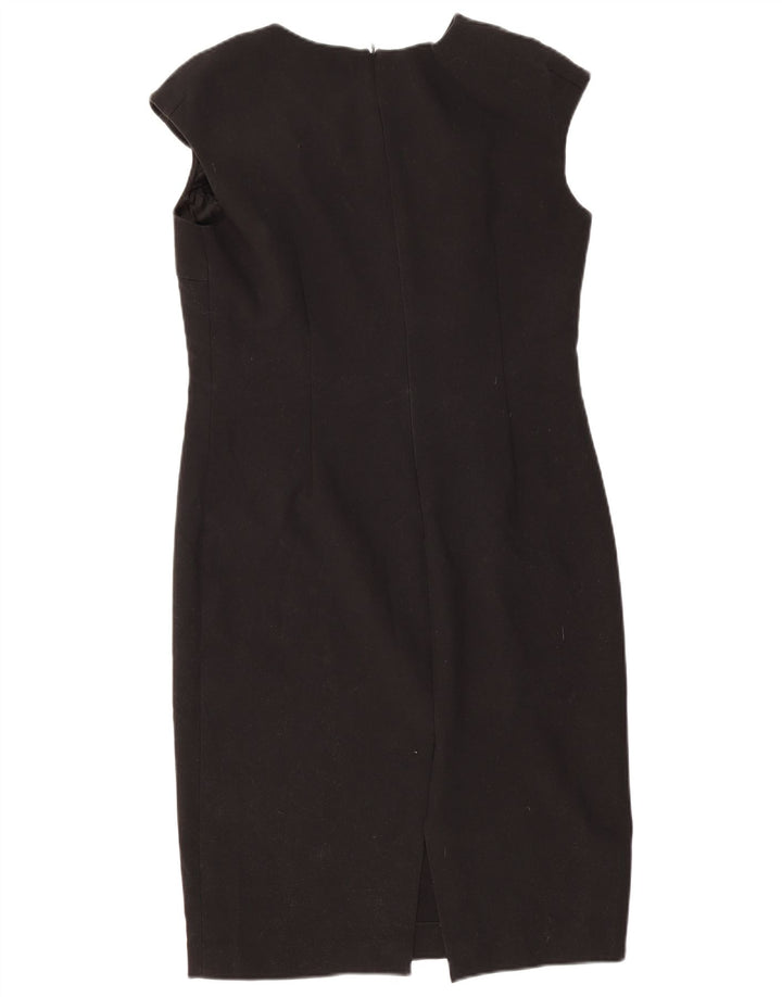 Zara Robe fourreau pour femme UK 18 XL Noir Polyester