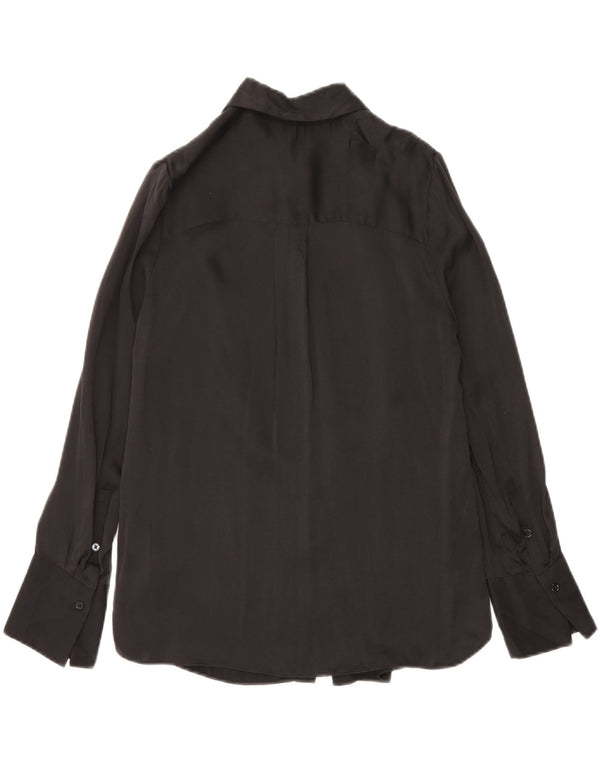 Autograph  Womens Formal Shirt UK 6 XS Black Silk