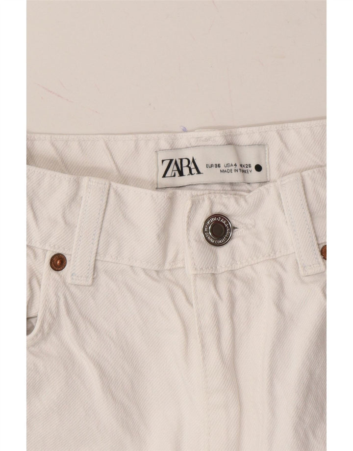 ZARA Womens Straight Jeans EU 36 XS W26 L31 White Vintage Zara and Second-Hand Zara from Messina Hembry 