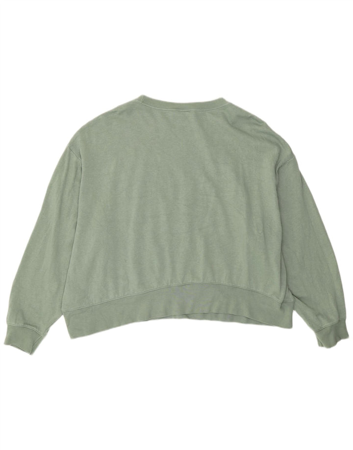 Nike Sweat-shirt surdimensionné graphique pour femme UK 20 2XL Vert Coton