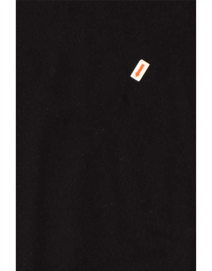 Zara Pull à col rond pour homme en cachemire noir Large