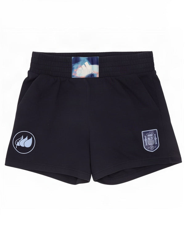 Adidas Short de sport graphique pour homme UK 8/10 Petit bleu marine en coton