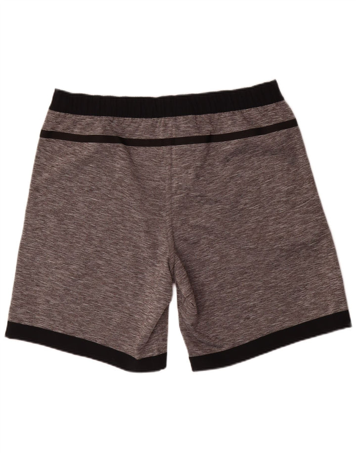 Adidas Short de sport réversible pour homme, grand, gris, color block, polyester