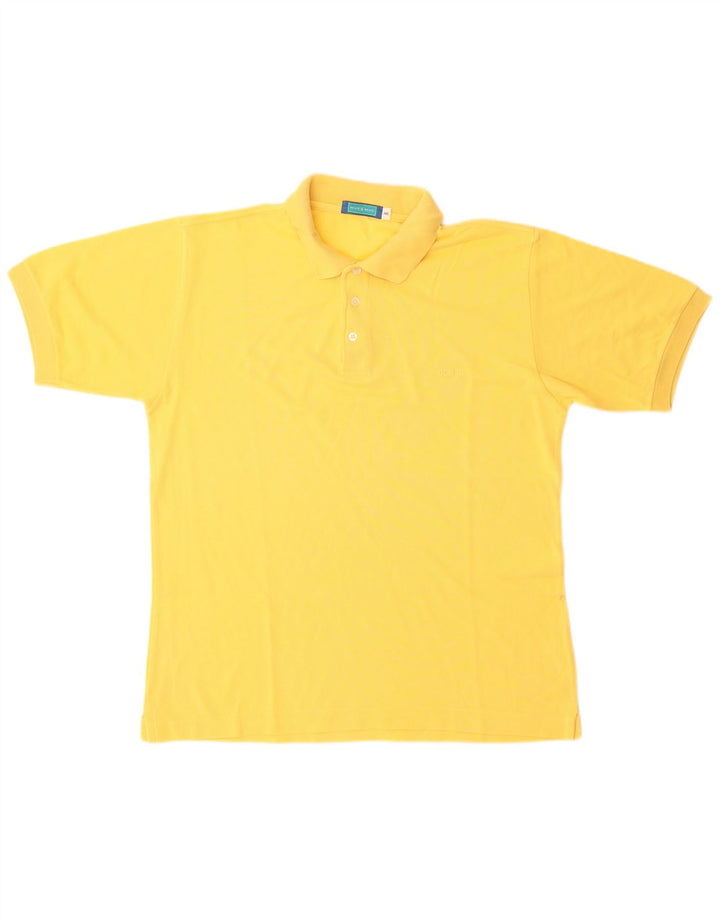 Belfe & Belfe Polo IT 46 Small Jaune Coton Homme
