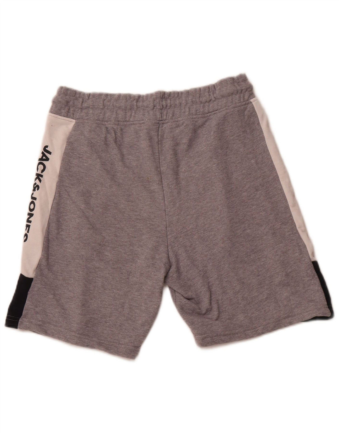 JACK & JONES Short de Sport Graphique Homme Petit Gris Coton Colorblock