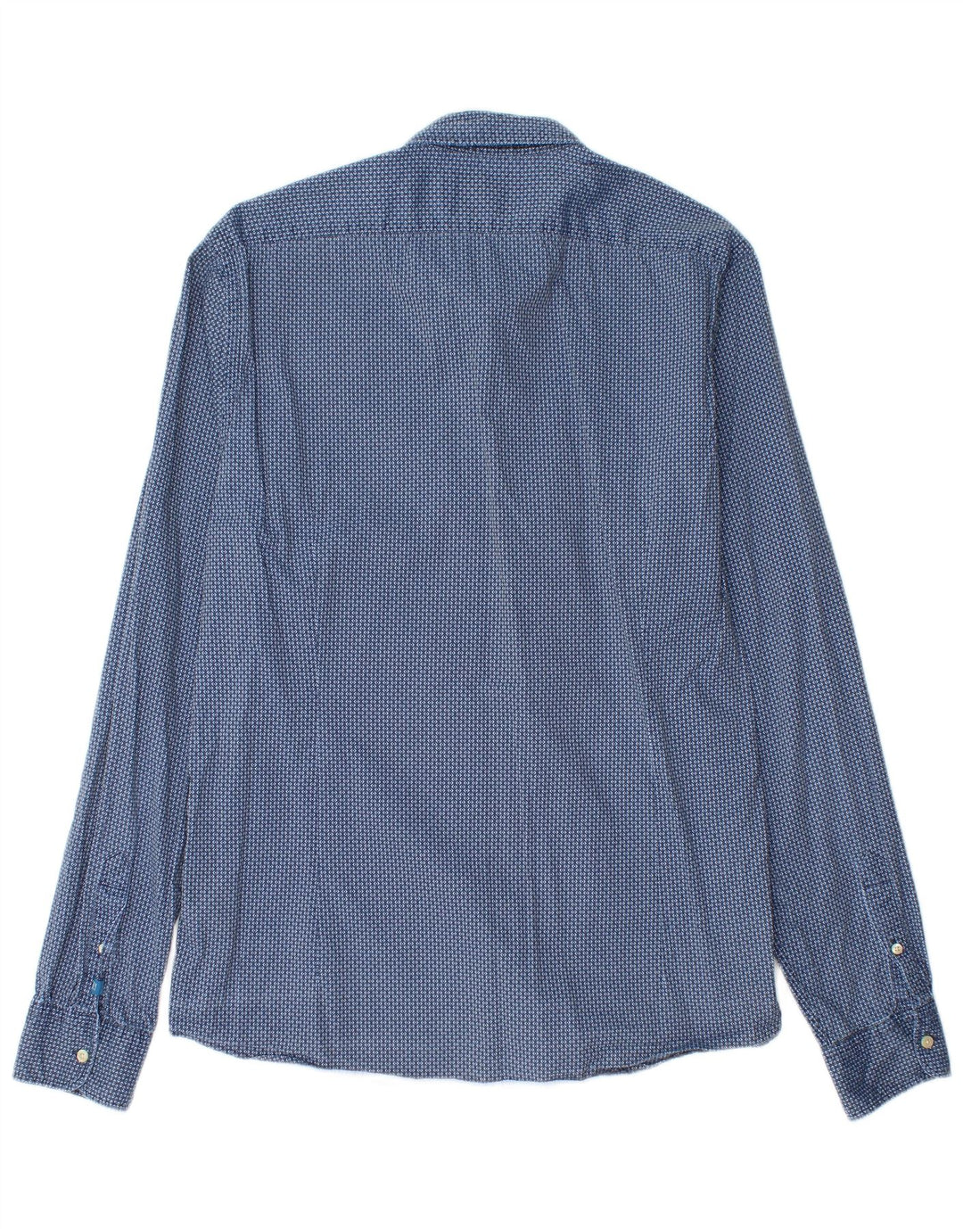Scotch & Soda Chemise Slim Large Bleu Géométrique Coton Homme