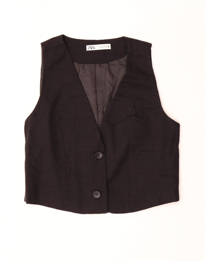 Zara Gilet Femme UK 10 Petit Noir
