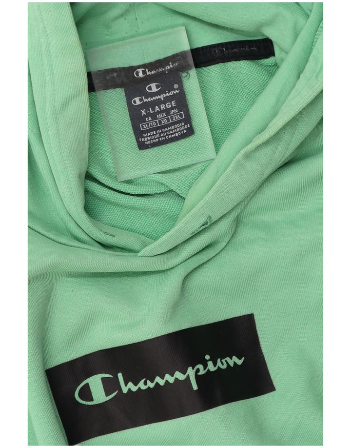 CHAMPION Pull à Capuche Graphique Homme XL Vert
