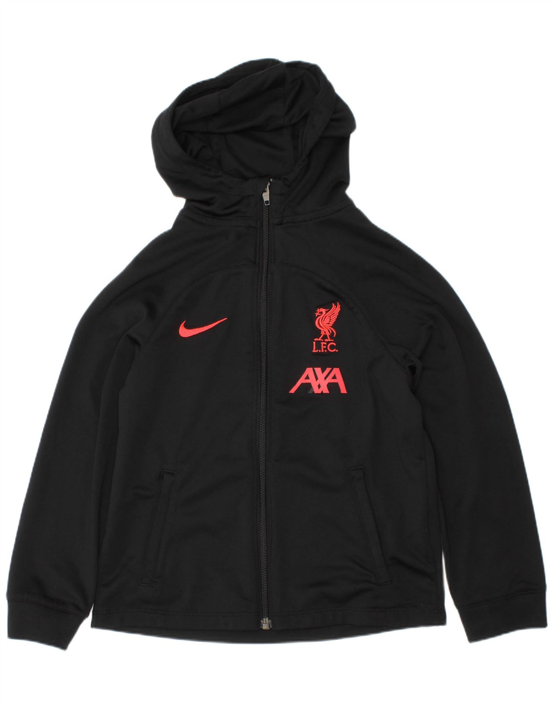 Nike Garçons Liverpool Graphic Zip Sweat à capuche 5-6 ans Noir moyen