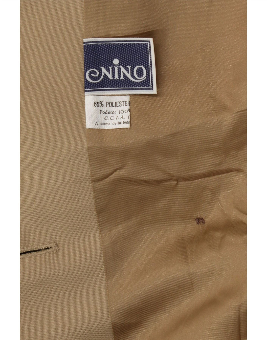 NINO Trench Homme UK 38 Polyester Beige Moyen