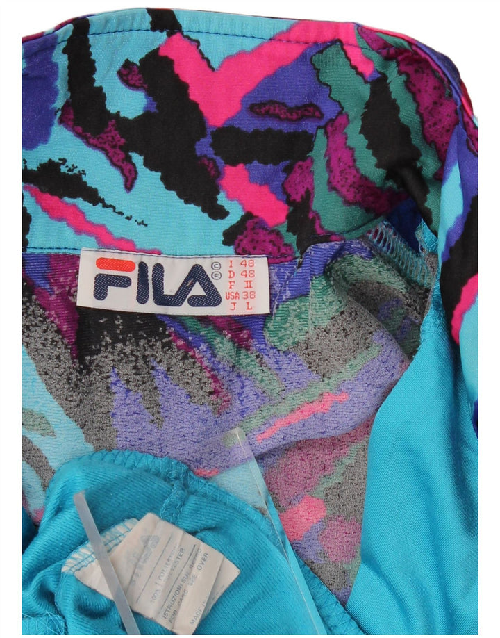 Fila Veste de Survêtement Homme IT 48 Bleu Moyen Géométrique Polyester