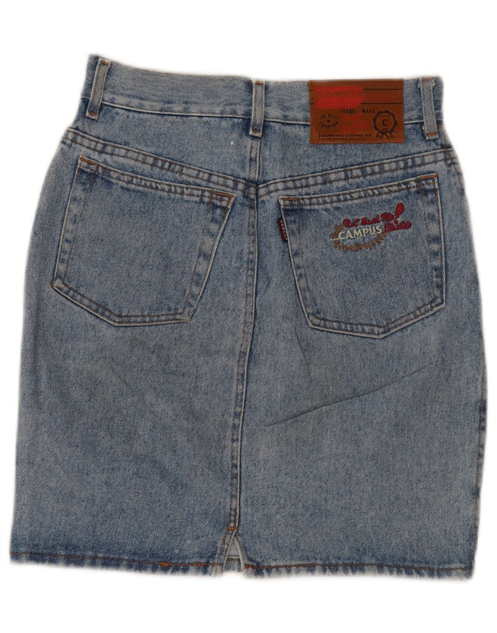 CAMPUS Jupe en Jean Femme IT 40 Small W26 Bleu Coton