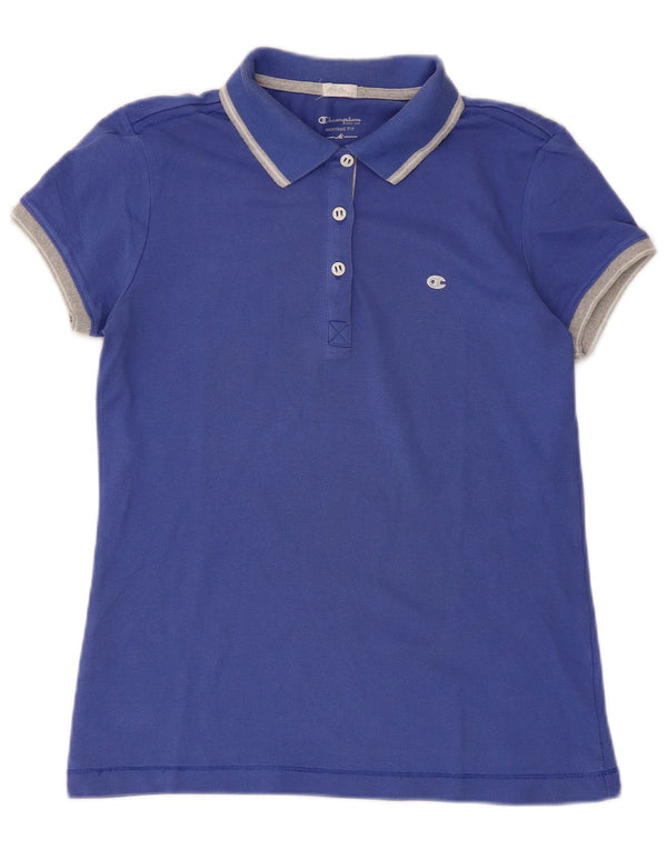 Champion Polo Heritage Fit pour femme UK 12 Bleu moyen Colourblock