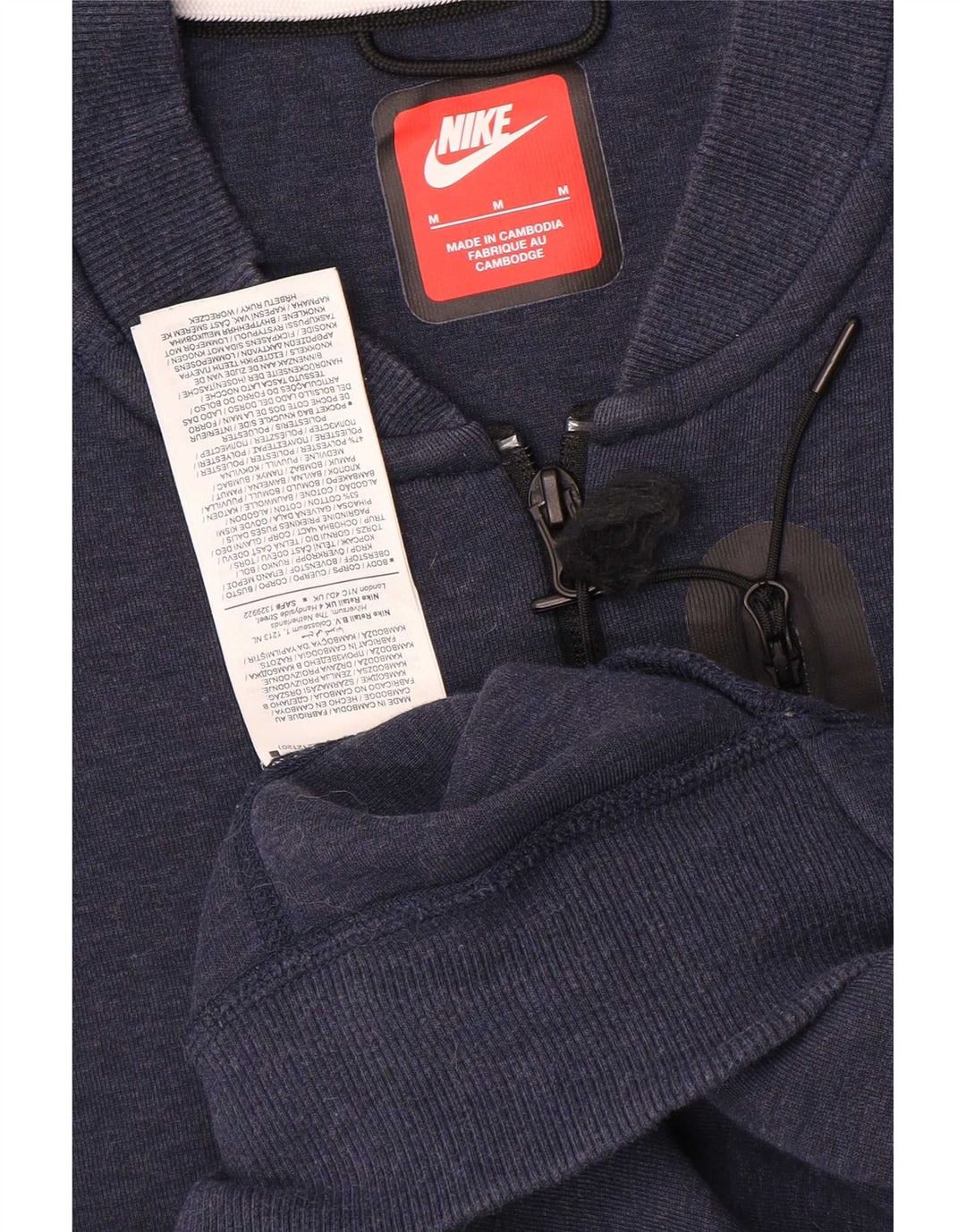 Veste de survêtement Nike Homme Bleu Marine Moyen Coton