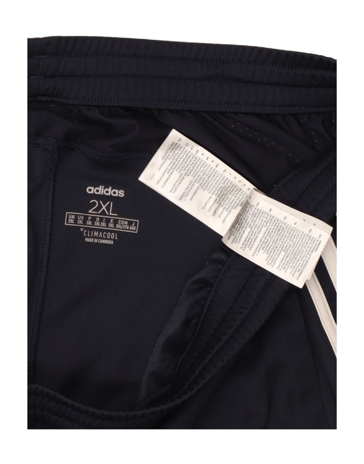 Adidas Short de sport Climacool pour homme 2XL Bleu marine Polyester