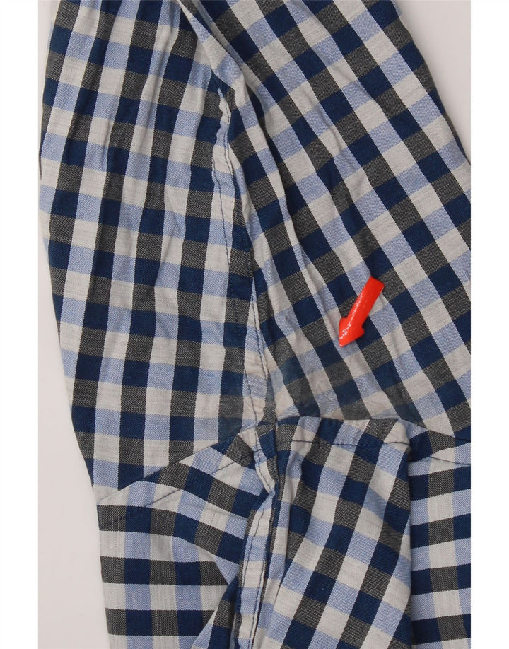 Gant Chemise Regular Fit Homme Taille 39/40 15 1/2 Coton Vichy Bleu Moyen