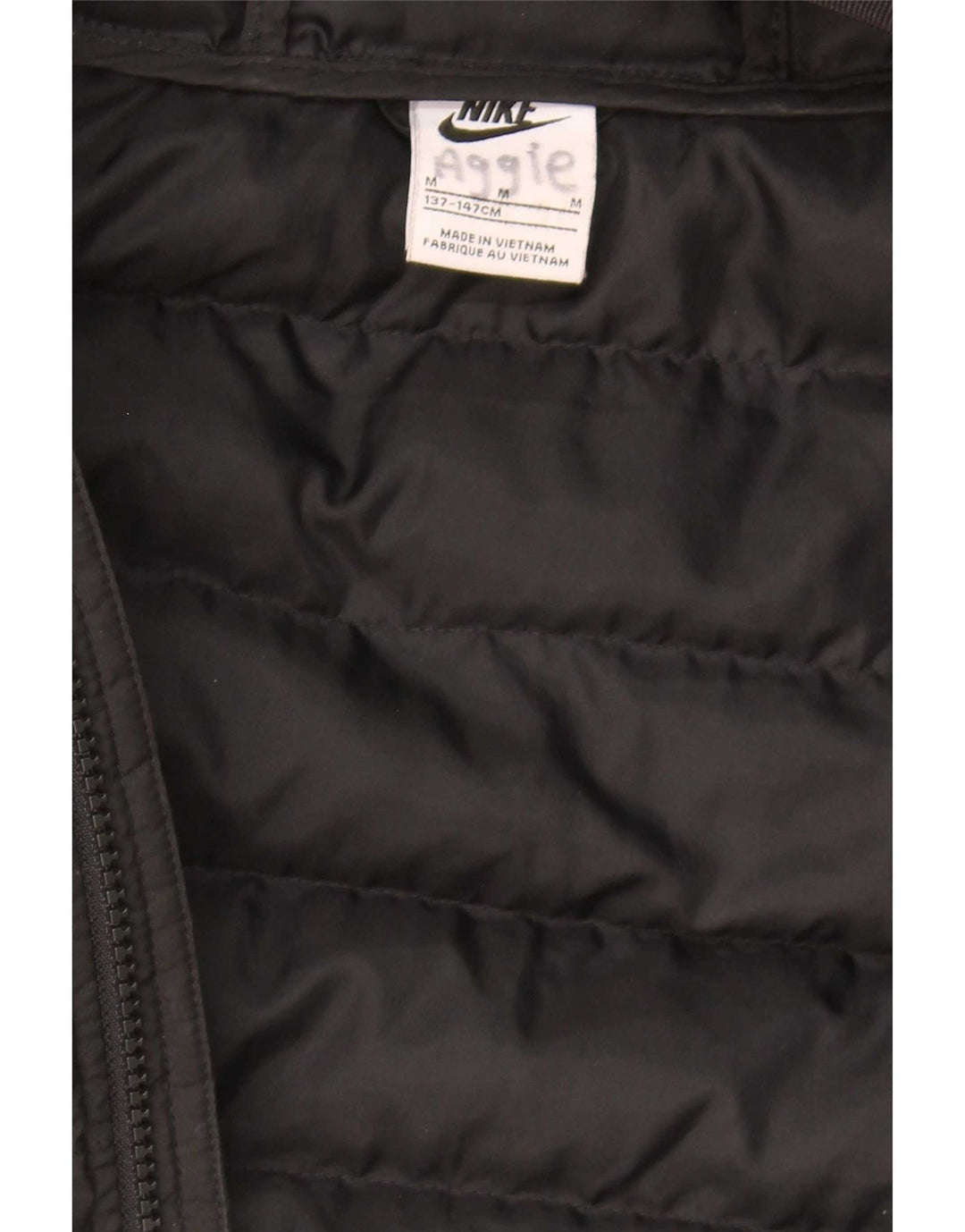 Veste matelassée à capuche Nike garçon 10-11 ans noir moyen polyester