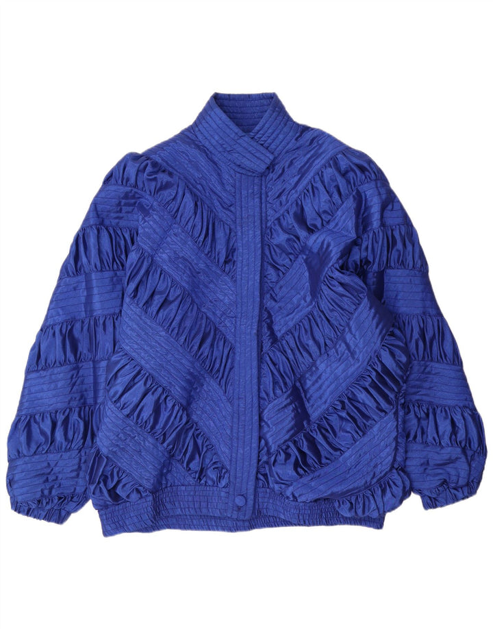 Veste Bomber Femme Vintage UK 18 XL Bleu