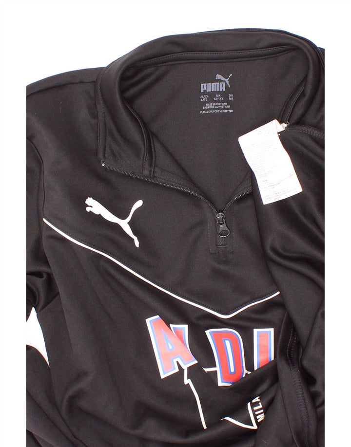 Puma Haut de Survêtement Scuola Calcio Graphic Pull Garçon 13-14 Ans Noir