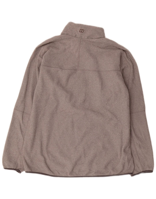 Berghaus Mens Zip Neck Sweatshirt Jumper 2XL Grey Polyester