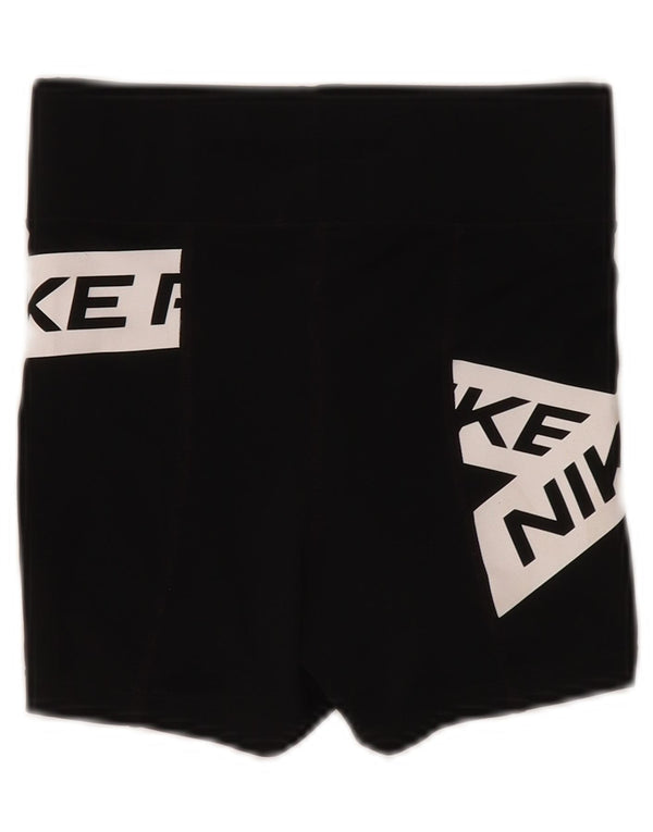 Nike Short de sport Dri Fit Graphic pour femme UK 4 XS Noir Colourblock
