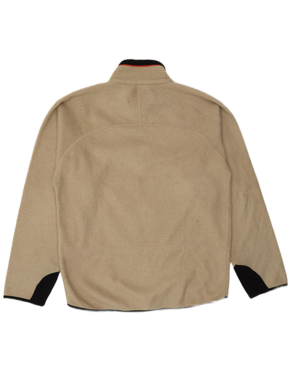 Fila Veste polaire pour homme UK 40 Large Beige Colourblock Polyester