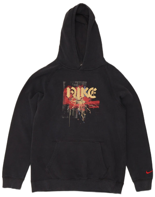 Nike Pull à capuche graphique pour garçon 13-14 ans XL Noir Coton Sports