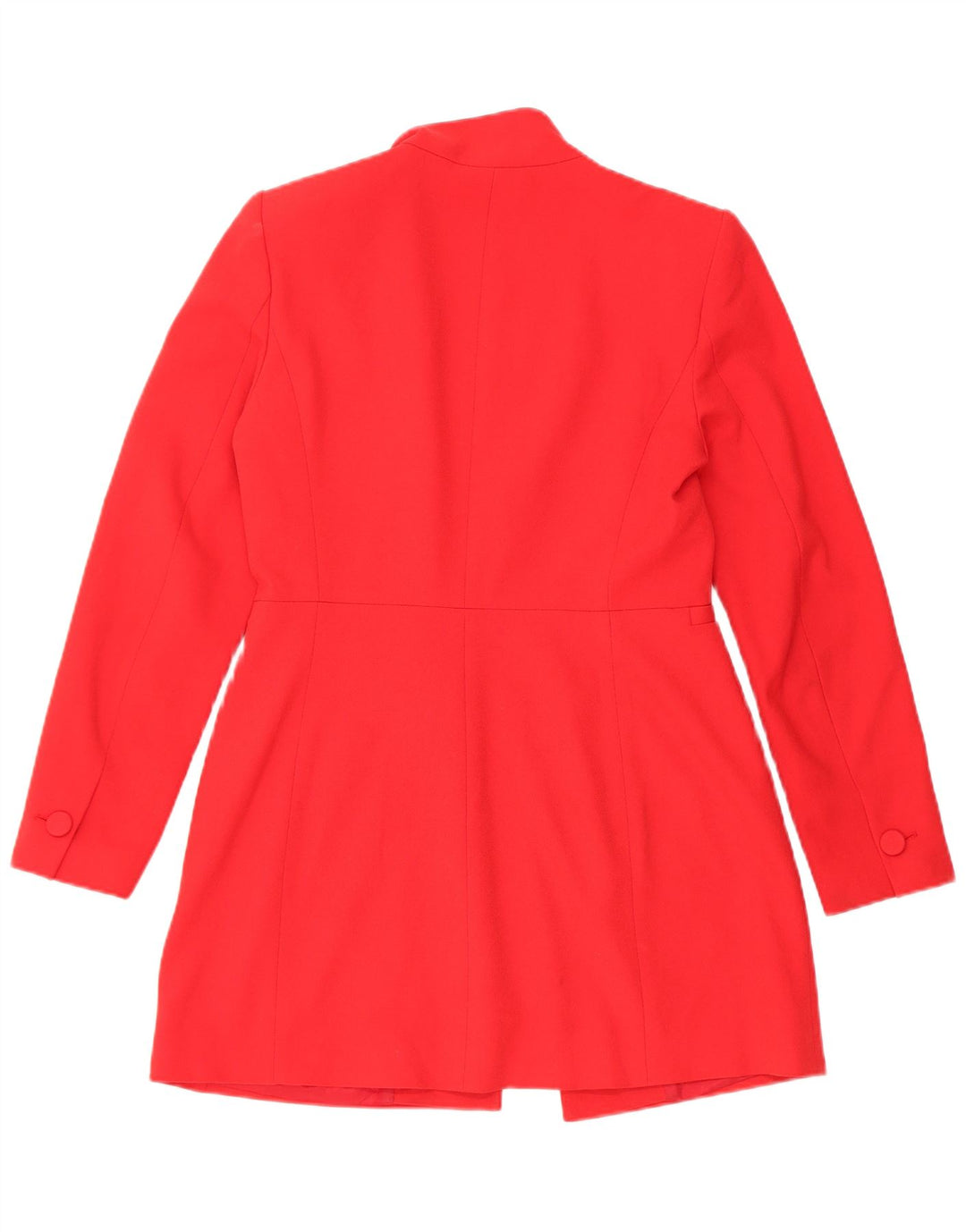 Zara Veste Blazer Femme UK 14 Polyester Rouge Moyen
