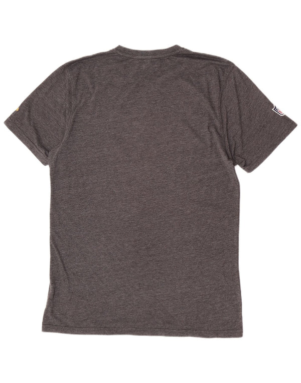 New Era Homme T-Shirt Graphique Top Large Gris Coton