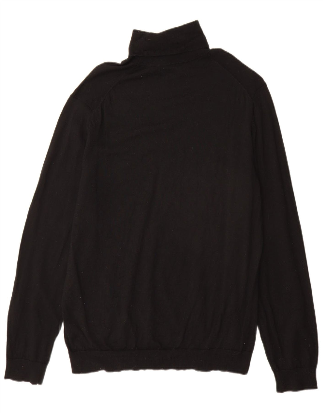 Marks & Spencer Pull col roulé pour homme XL en laine mérinos noire
