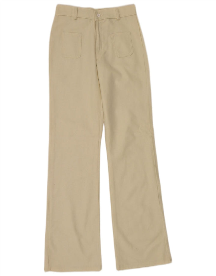 Pantalon décontracté Bootcut femme vintage EU 40 Moyen W30 L33 Beige
