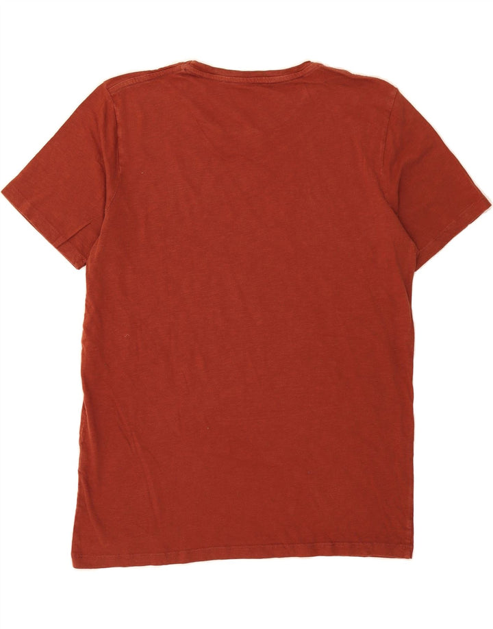 JACK & JONES Mens Graphic T-Shirt Top XL Maroon Vintage Jack & Jones and Second-Hand Jack & Jones from Messina Hembry 
