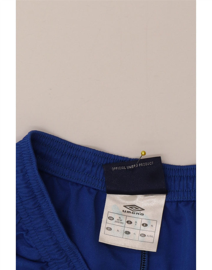 Umbro Short de Sport Homme XL Bleu Polyester