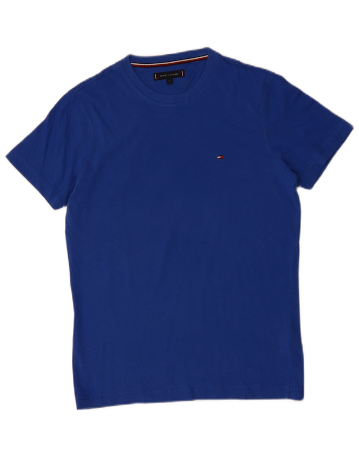 TOMMY HILFIGER T-Shirt Homme Top Petit Bleu Coton