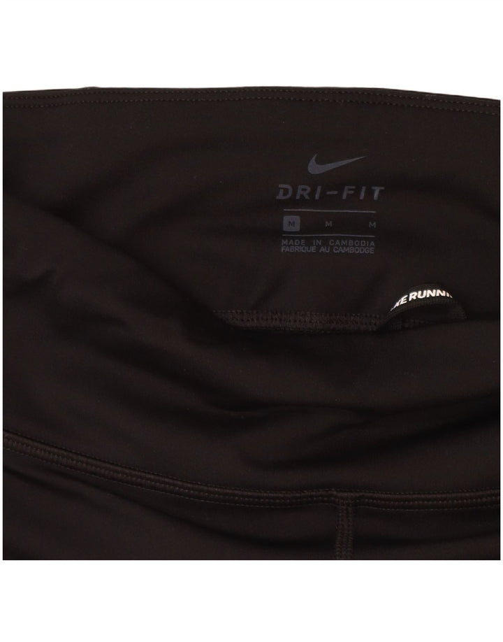 Nike Legging Capri Dri Fit pour femme UK 12 Noir moyen