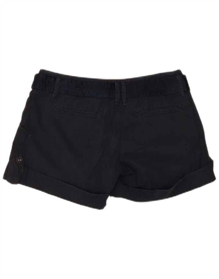 Massimo Dutti Short Chino Femme EU 40 Medium W30 Bleu Marine Coton
