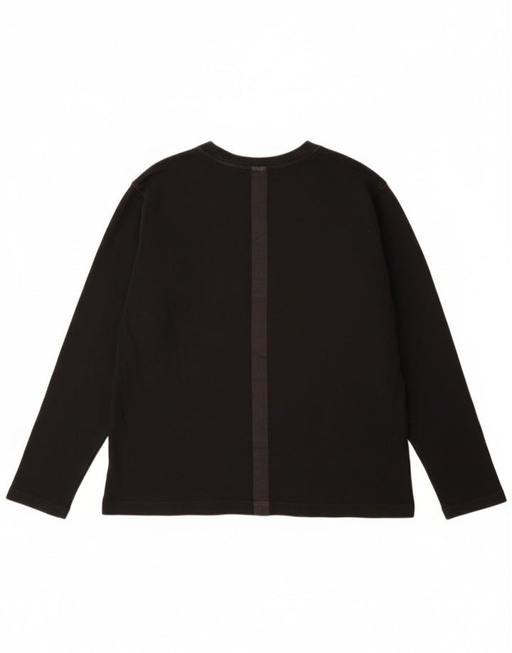 Murphy & Nye Haut graphique à manches longues pour homme en coton noir 2XL
