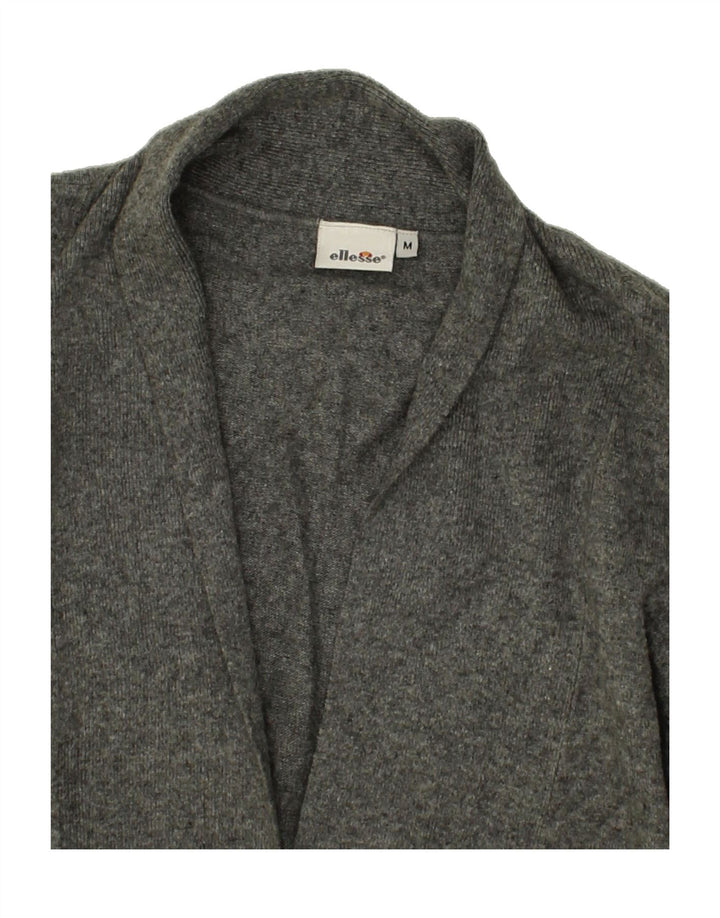 ELLESSE Womens Cardigan Sweater UK 14 Medium Grey Vintage Ellesse and Second-Hand Ellesse from Messina Hembry 