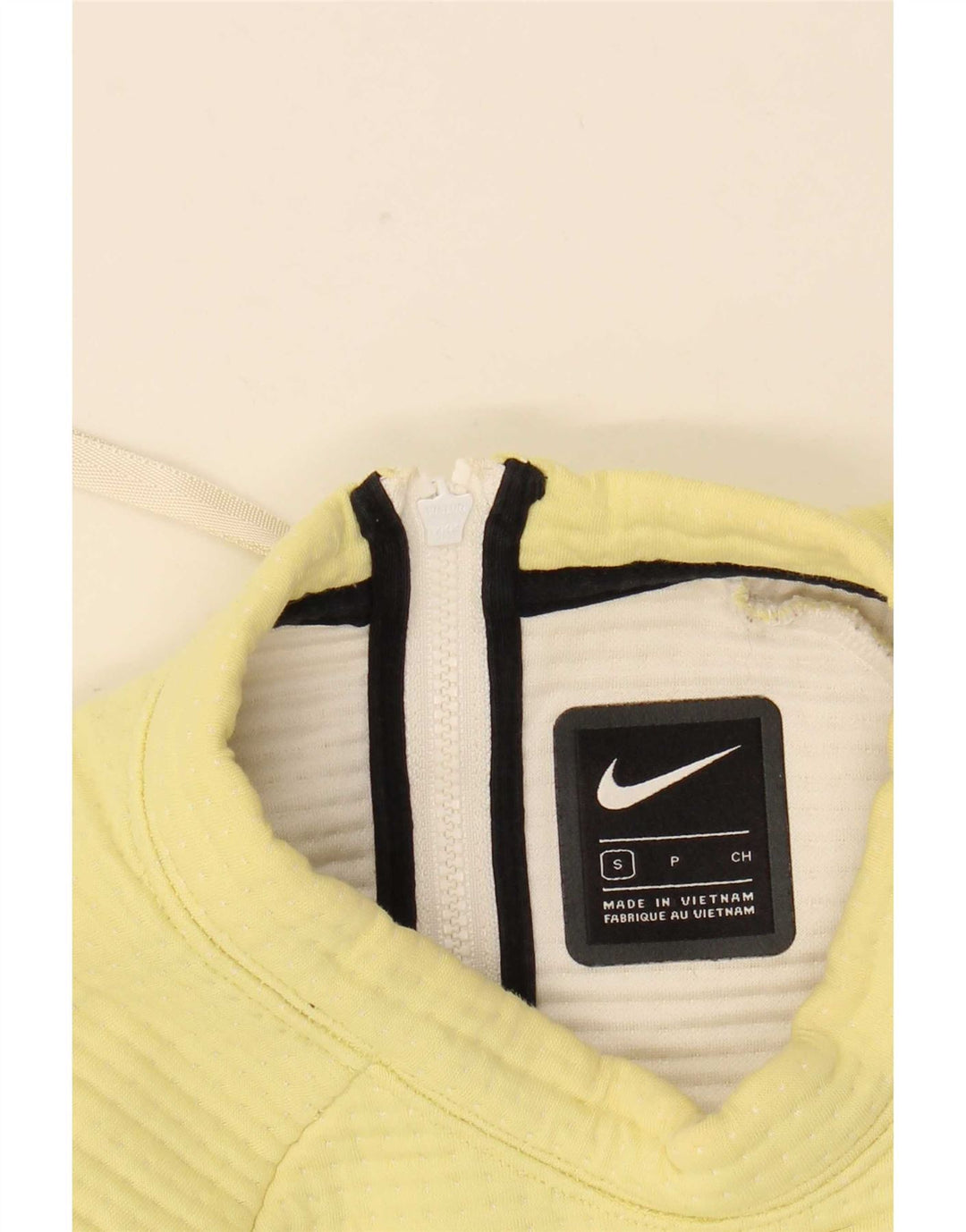 Nike Sweat-shirt court pour femme UK 10 Petit Jaune