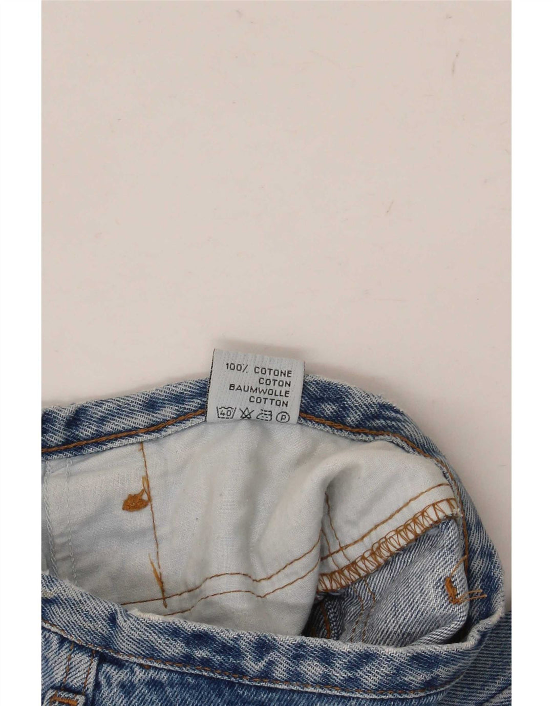 vintage Femme Tapered Jeans Moyen W28 L29 Coton Bleu