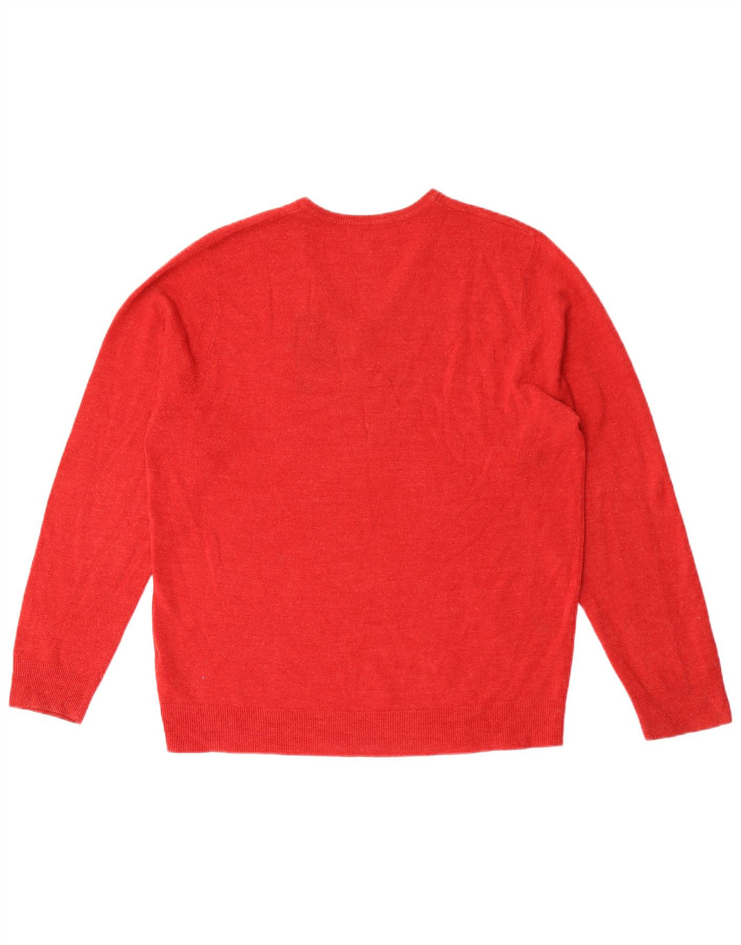 Marks & Spencer Pull col V pour homme en acrylique rouge Taille L