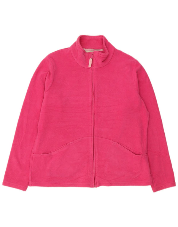 Marks & Spencer Veste Polaire Femme UK 18 XL Rose Polyester