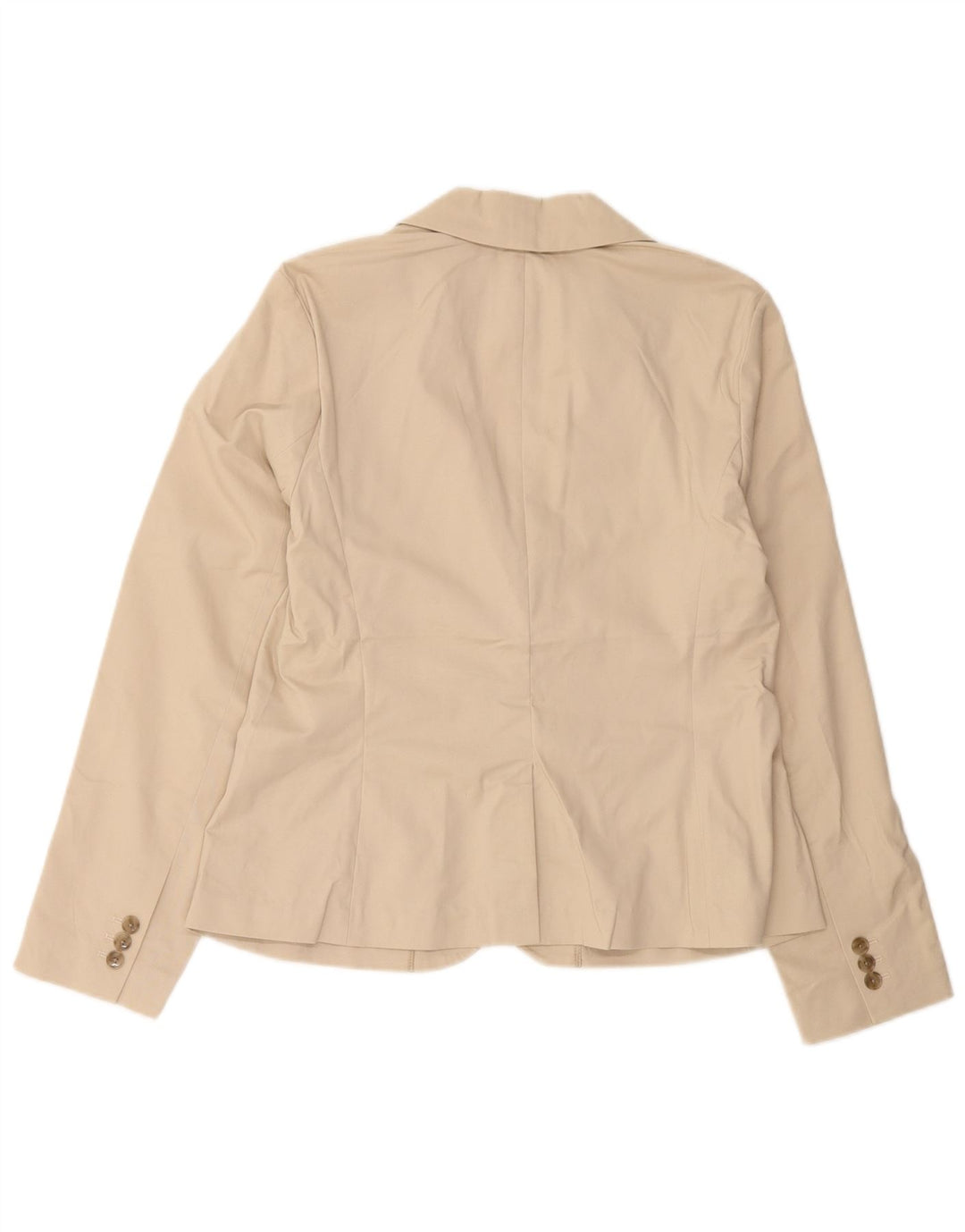 EDDIE BAUER Veste blazer à 2 boutons pour femme US 10 Grand coton beige