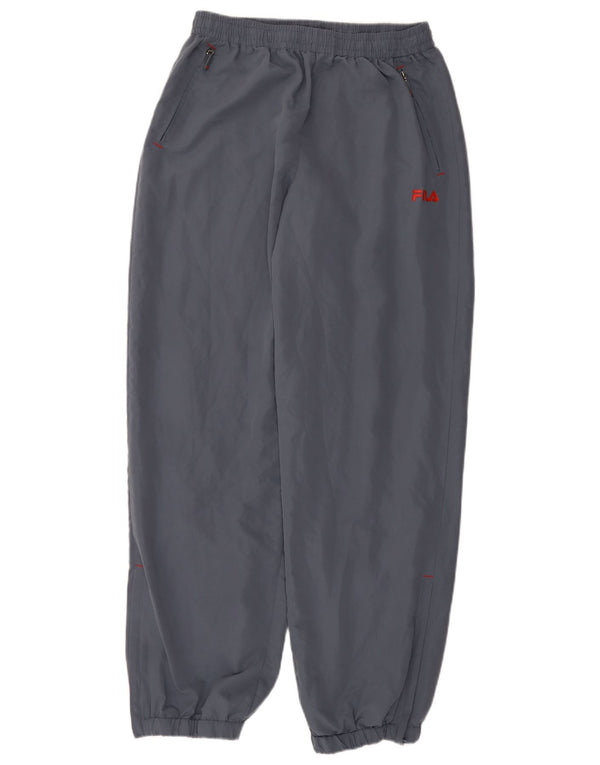 Fila Mens Graphic Tracksuit Trousers Joggers Large  Blue Polyester