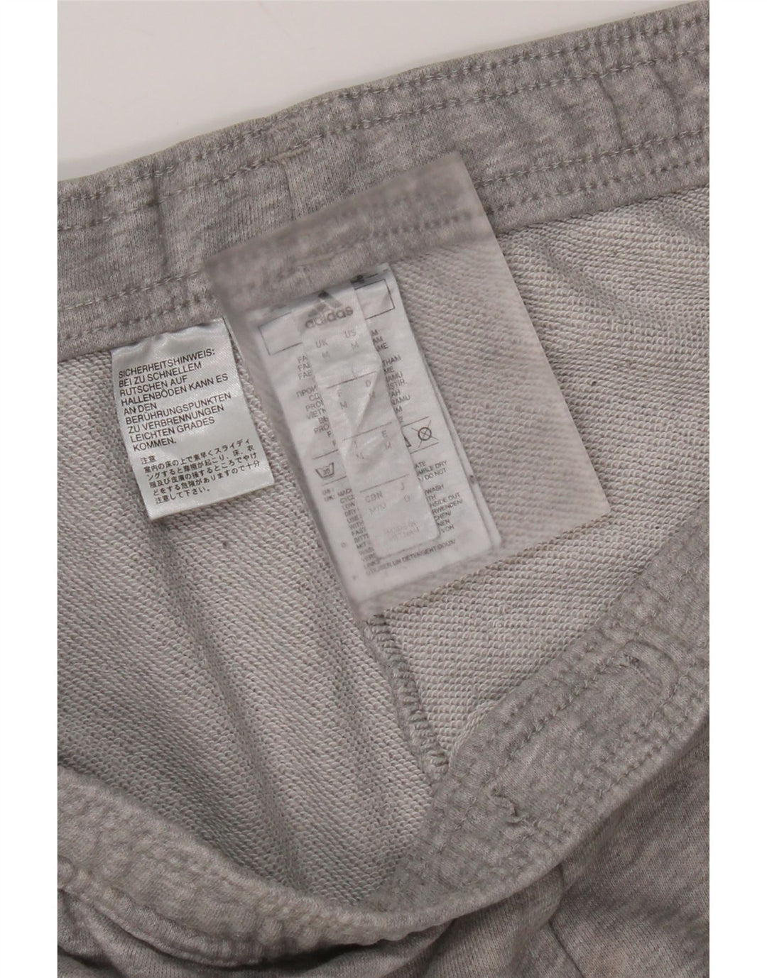 Adidas Pantalon de Survêtement Homme Gris Moyen Coton