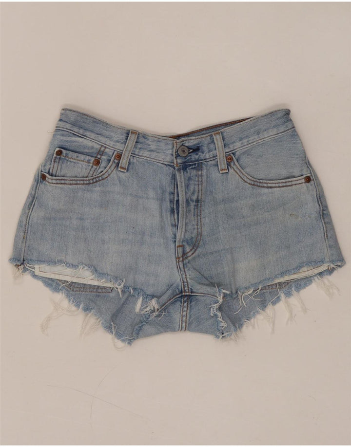 LEVI'S Short en Jean Femme W25 XS Bleu Coton