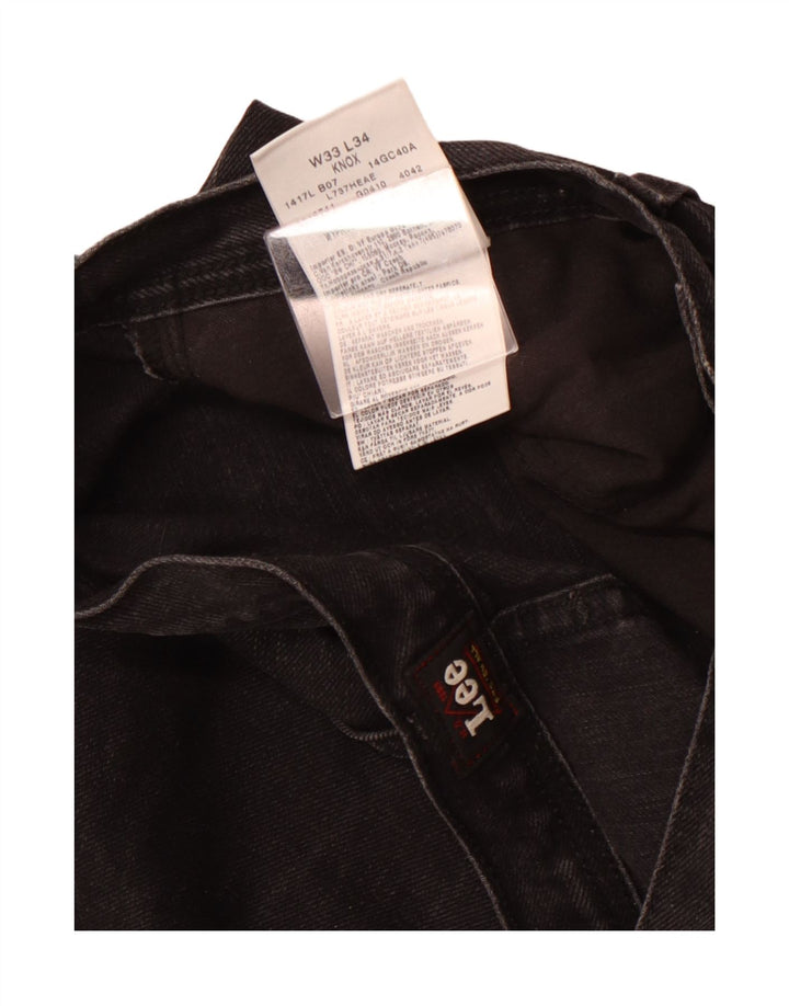 LEE Jean Droit Knox W33 L28 Homme Noir Coton