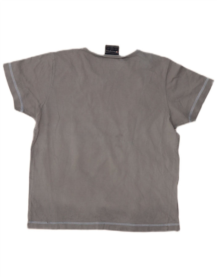 CHAMPION T-shirt graphique pour femme UK 10 Small Bleu marine Coton